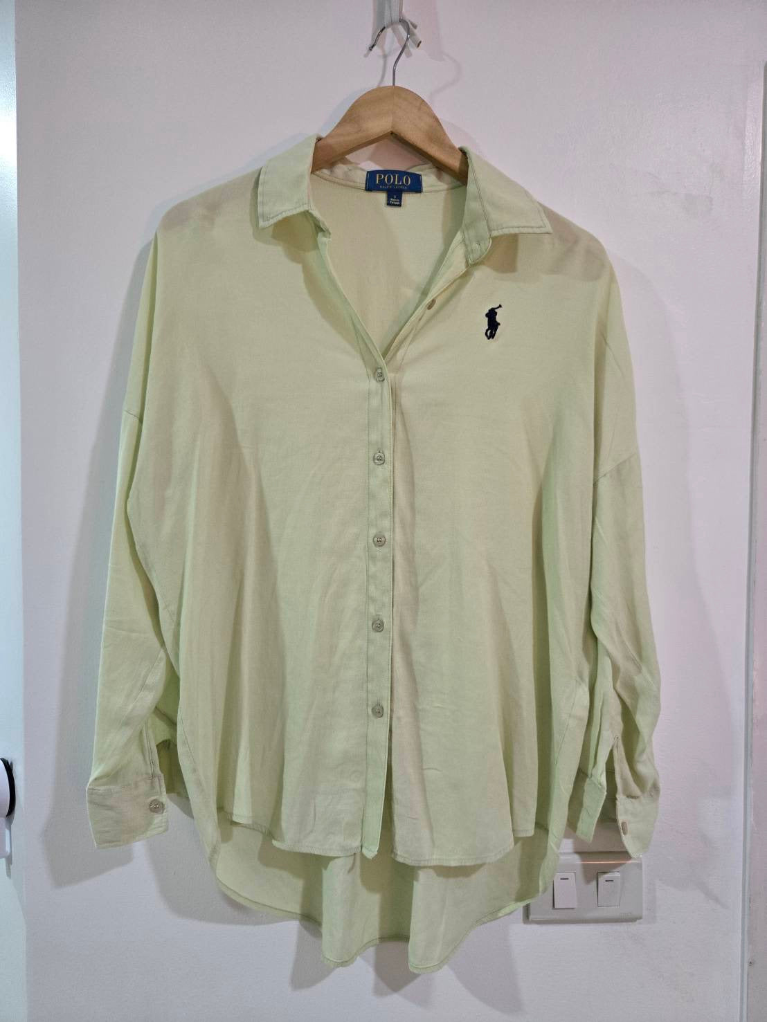 Women's Button-Down Shirt — Sage Green — Polo Ralph Lauren