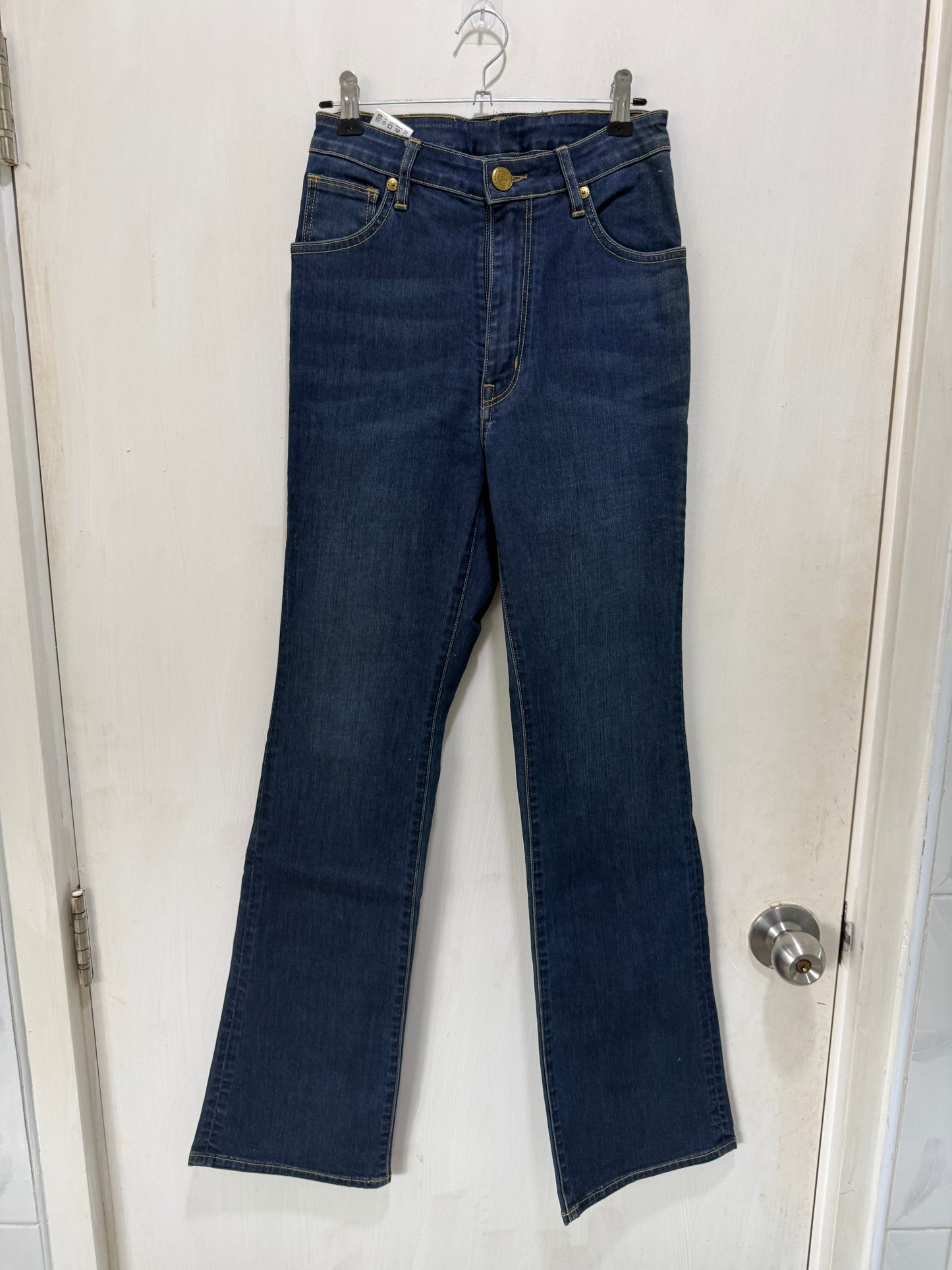 Mottom Indigo High-Rise Flared Jeans M
