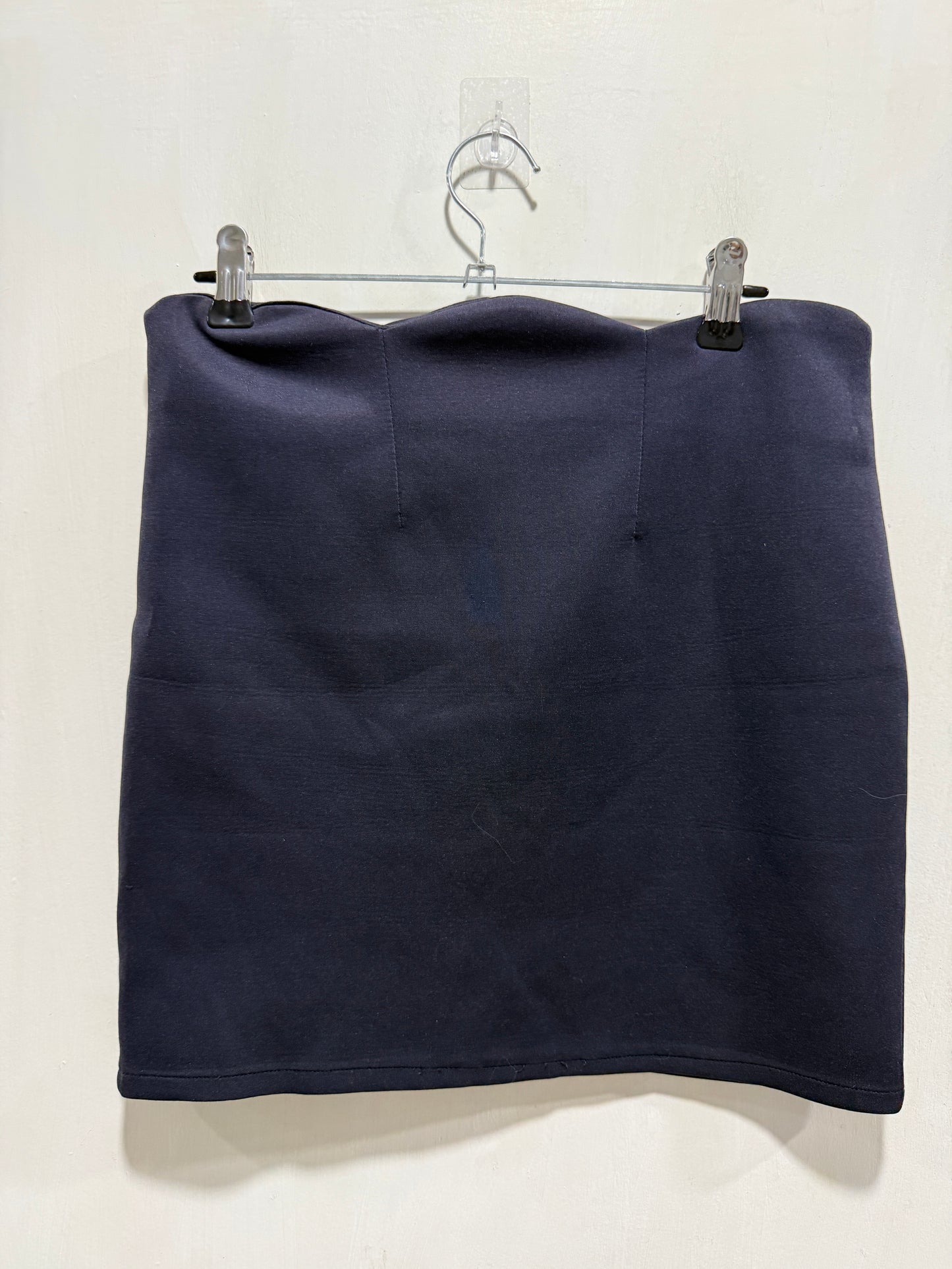 No Brand Navy Scalloped-Edge Mini Skirt S