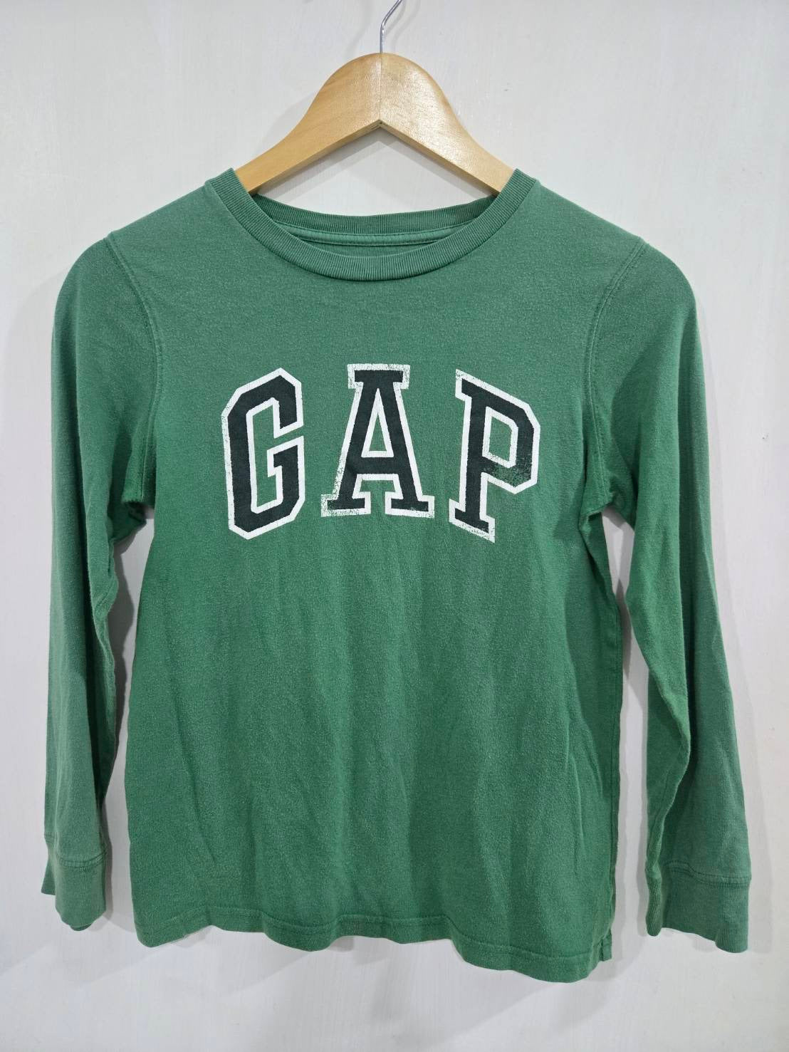 GapKids Green Long Sleeve Logo Tee — Children 10y/11y