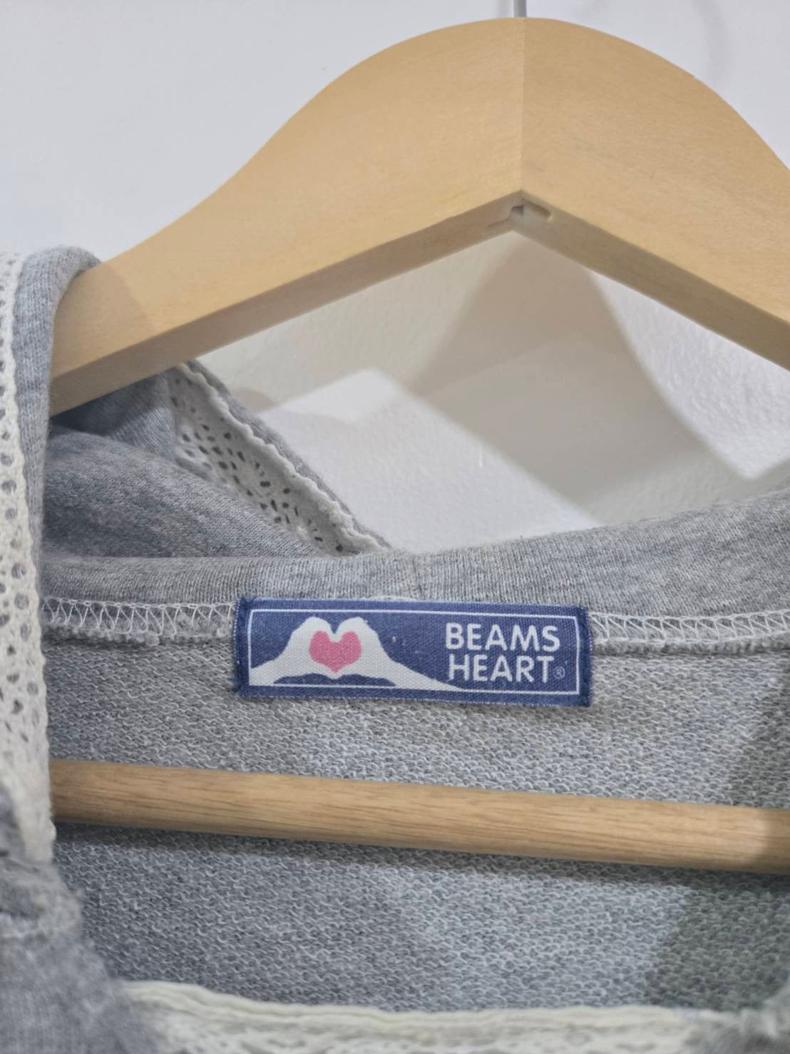 Grey Hooded Tunic Dress — SHORT ETAR Print — Beams Heart
