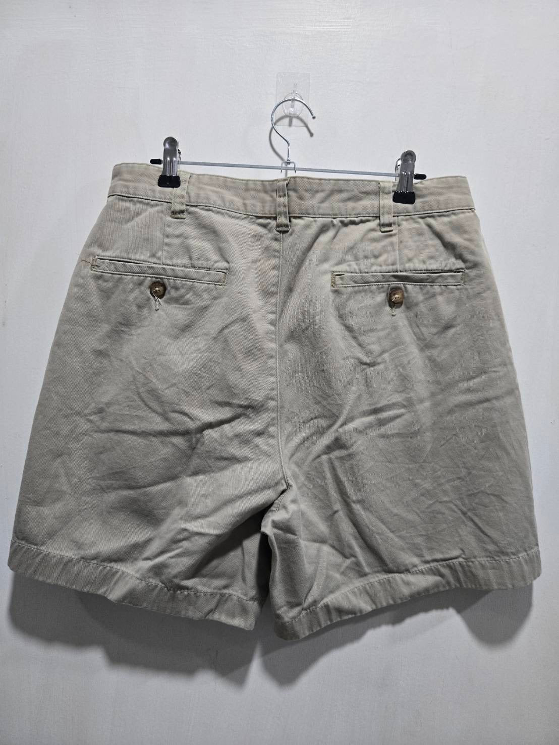 Brooks Brothers Beige Pleated Chino Shorts