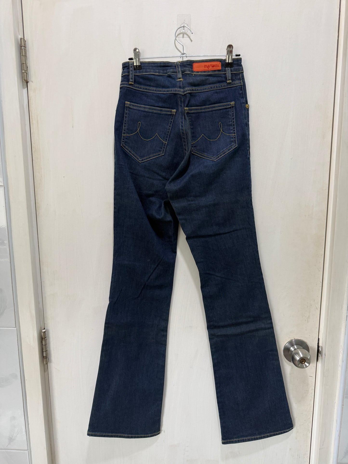 Mottom Indigo High-Rise Flared Jeans M