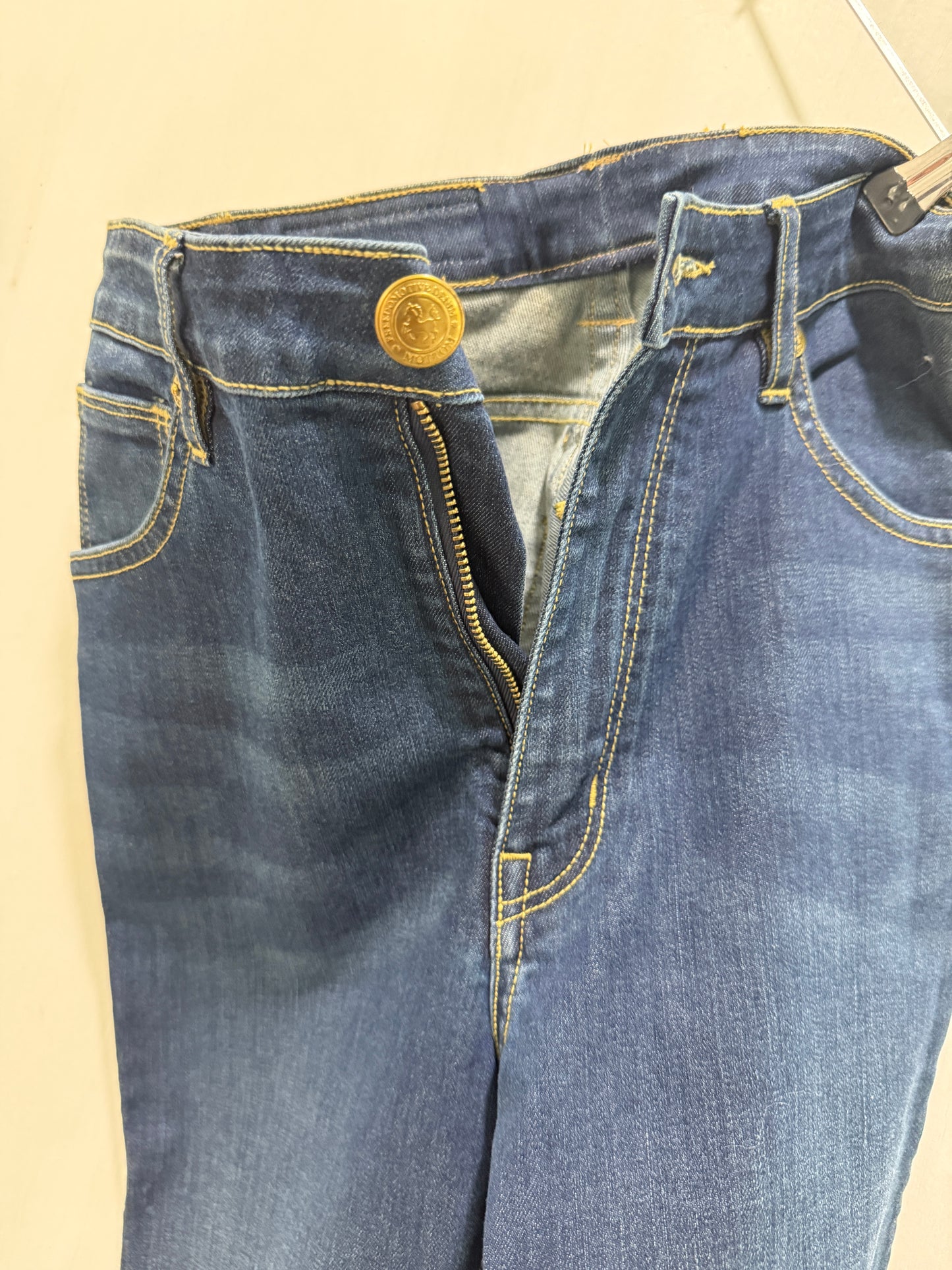 Mottom Indigo High-Rise Flared Jeans M