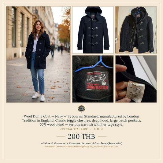 Wool Duffle Coat — Navy — Journal Standard × London Tradition