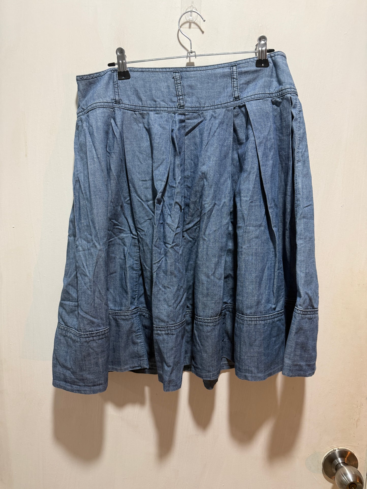 Blue Denim Pleated Skirt — Cool Denim Twist on a Classic — Zara Basic