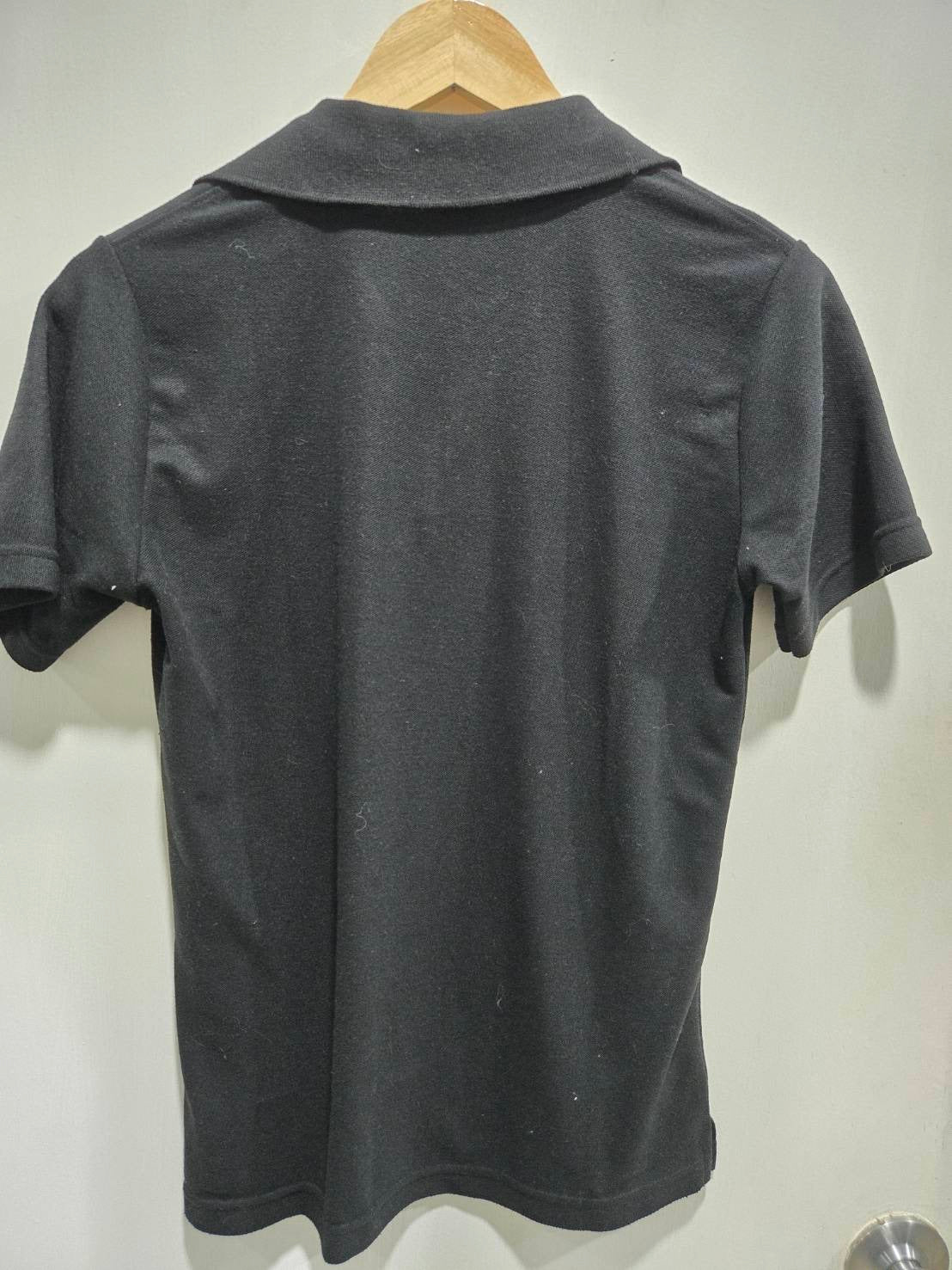 Black Short-Sleeve Polo Shirt — Classic Buttoned Placket — Do It Now