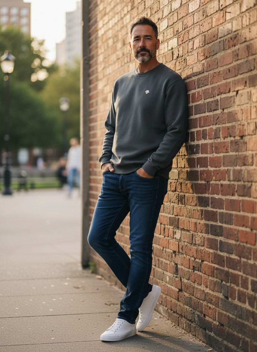 Descente Dark Grey Long-Sleeve Sweatshirt